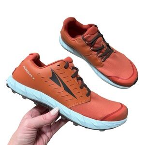 Altra Superior 5 Running Shoes W 10 Orange Trail Running 500601 Wide Toe Box